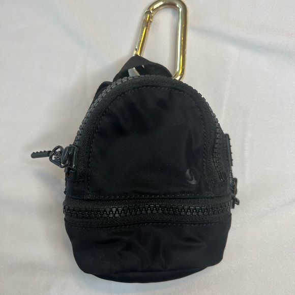 Lululemon Black nano backpack keychain. - Picture 4 of 5